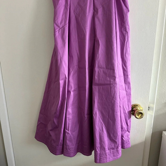 NWT Veronica Beard Beilla One-Shoulder Midi Dress Vivid Orchid - Picture 7 of 15